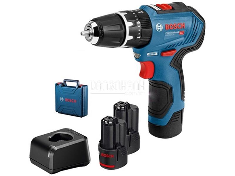 Máy khoan pin Bosch GSB 12V-30 (Set 2x2Ah) Brushless