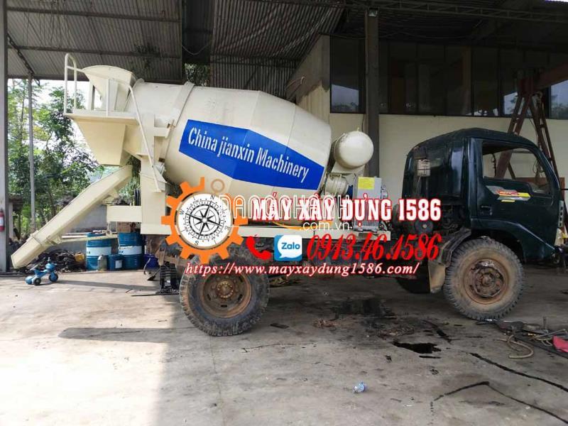 Bồn trộn bê tông thuỷ lực 3m3 3 khối