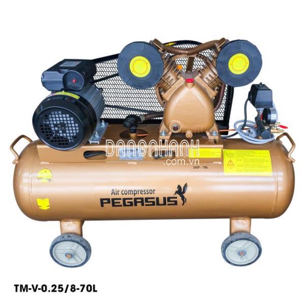 Máy nén khí 3HP PEGASUS TM-V-0.25/8-70 - Dung tích 70L