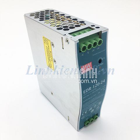 Nguồn Mean Well Chính Hãng EDR-120-24 24VDC 5A Loại Cài