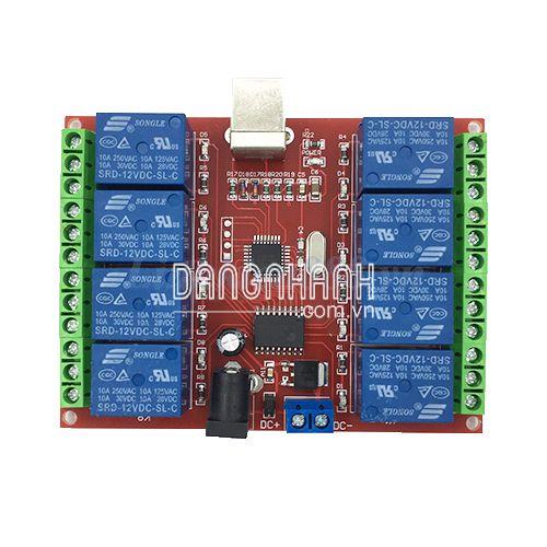 Module Điều Khiển Relay 8 Kênh Kết Nối Máy Tính Qua Cổng USB Kiểu B