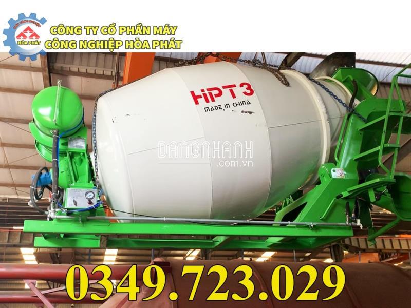 Bồn trộn bê tông 3 khối thủy lực