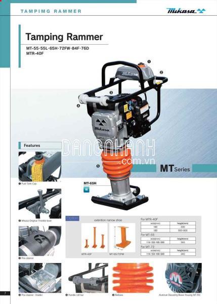 Máy Đầm Cóc Mikasa MT72 FW