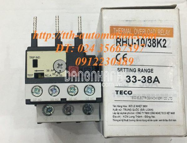 RƠ LE NHIỆT TECO RHU-10/38K2