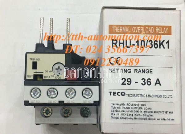 RƠ LE NHIỆT TECO RHU-10/36K1