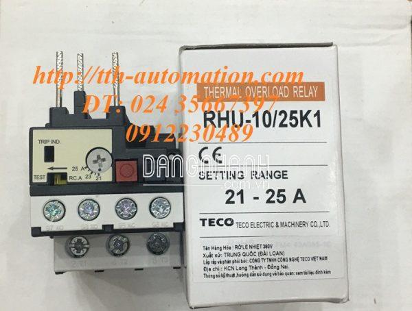 RƠ LE NHIỆT TECO RHU-10/25K1