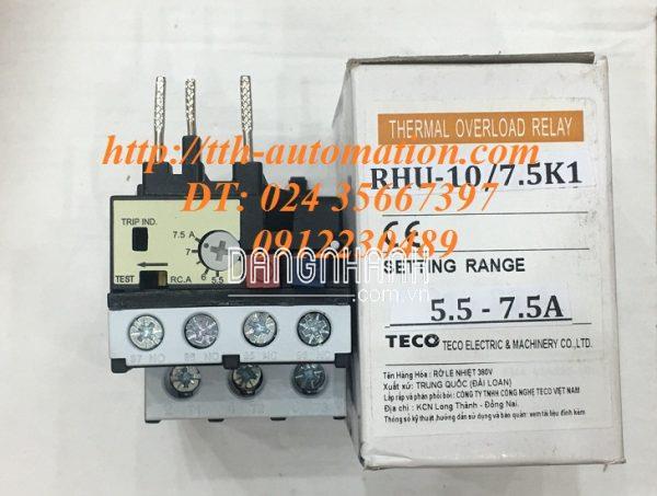 RƠ LE NHIỆT TECO RHU-10/7.5K1