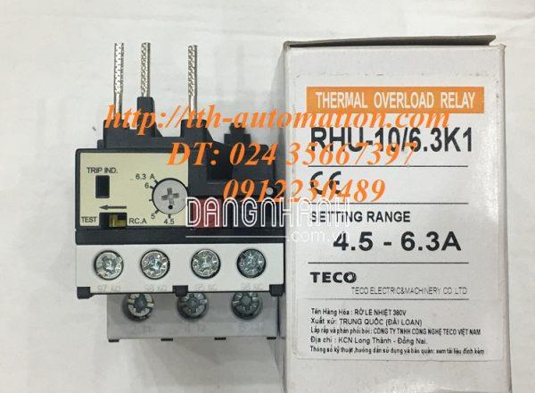 RƠ LE NHIỆT TECO RHU-10/6.3K1