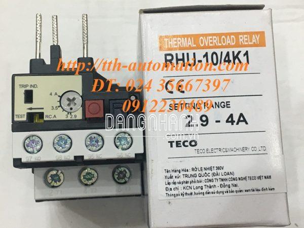 RƠ LE NHIỆT TECO RHU-10/4K1