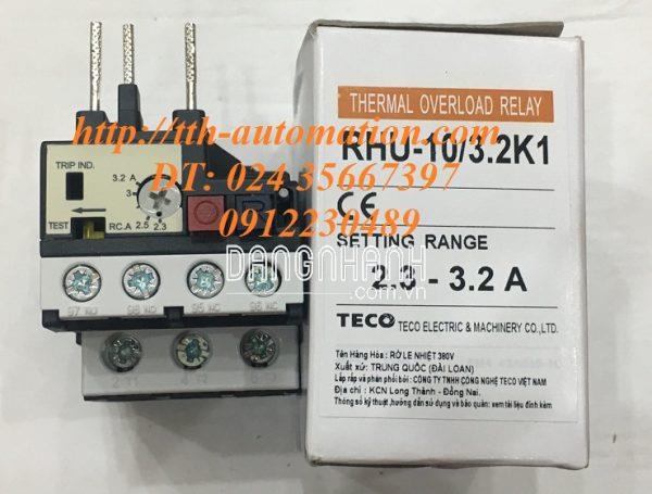 RƠ LE NHIỆT TECO RHU-10/3.2K1