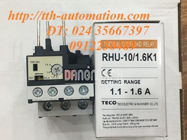 RƠ LE NHIỆT TECO RHU-10/1.6K1