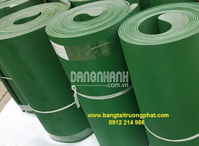 Băng tải PVC xanh