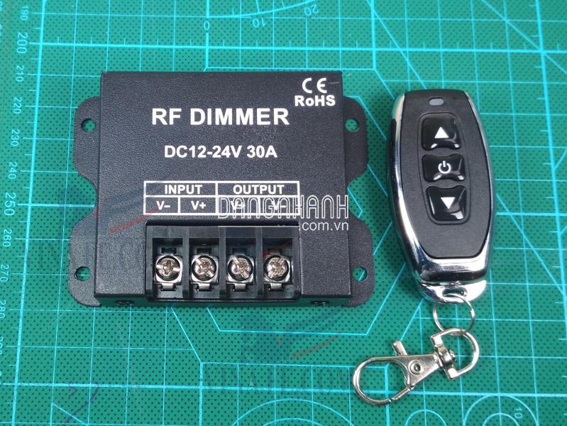 Dimmer Điều Khiển Cuộn Dây Led Từ Xa bằng RF-12-24V 30A