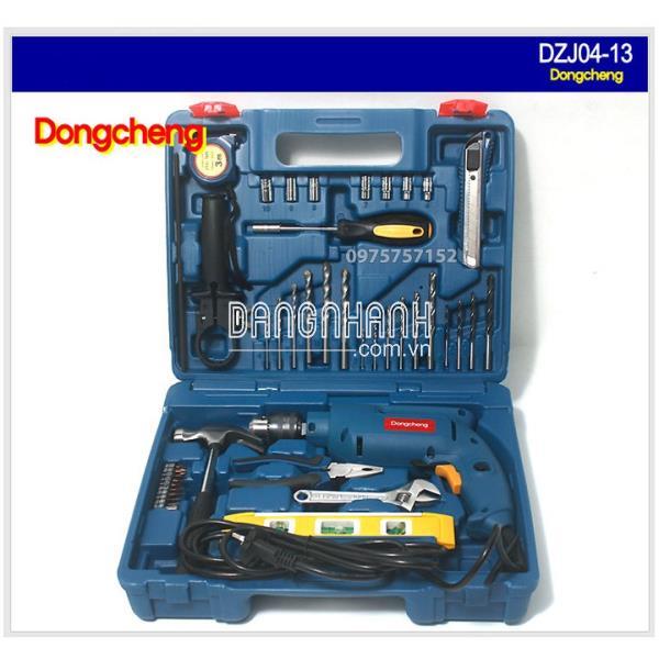 Bộ Máy Khoan Búa Dongcheng 500W Model DZJ 04-13 - Bộ Khoan Đầy Đủ Món (Chính Hãng)