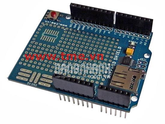 MicroSD Shield + Protoboard for Arduino