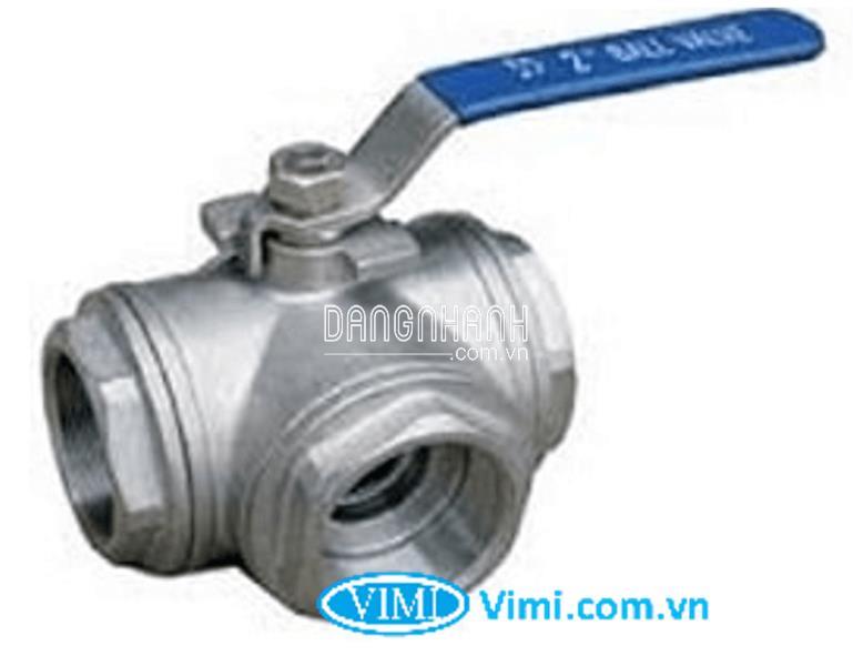 Van bi 3 ngã tay gạt inox 304