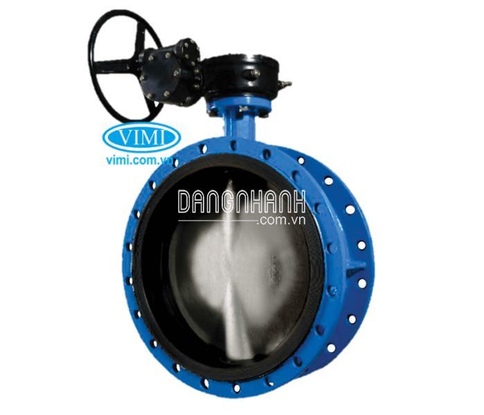 Van bướm tay quay mặt bích ShinYi, thân gang cánh inox