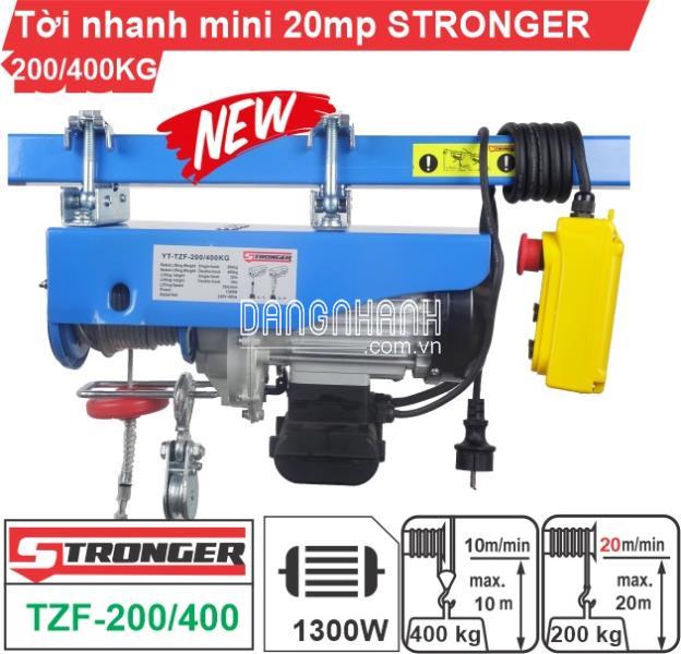 Máy tời điện nhanh mini 20m/p STRONGER 200KG