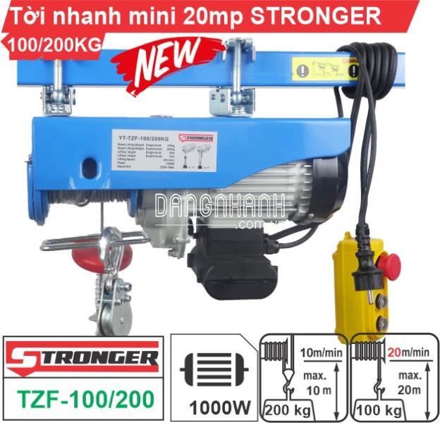 Máy tời điện nhanh mini 20m/p STRONGER