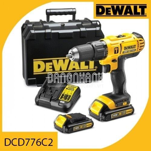 Máy khoan vặn vít động lực DEWALT DCD776C2 18V - 1.3Ah 2 pin