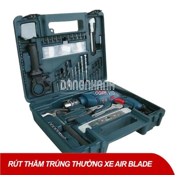 Bosch GSB 13 RE SET – Bộ dụng cụ 100 chi tiết + Máy khoan (Xanh đen)