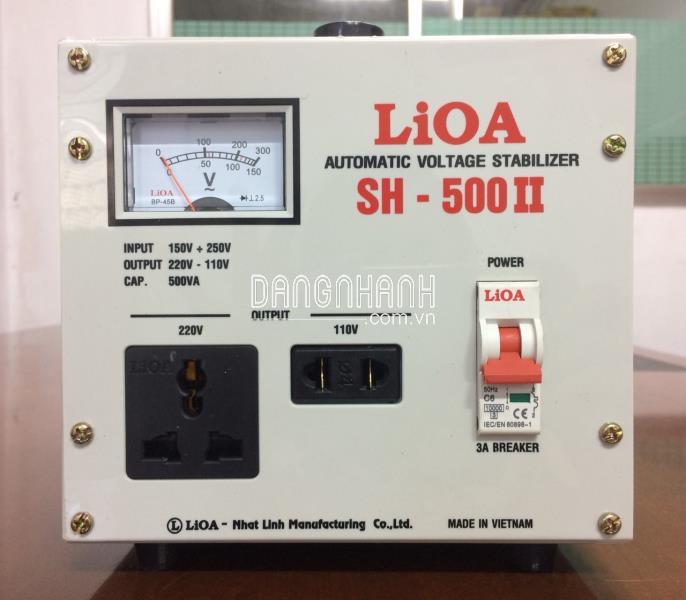 Ổn áp lioa 1 pha SH 500II (150-250v)