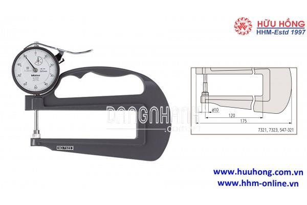 7323 Đồng hồ đo độ dày 0-20mmx0.01 Mitutoyo