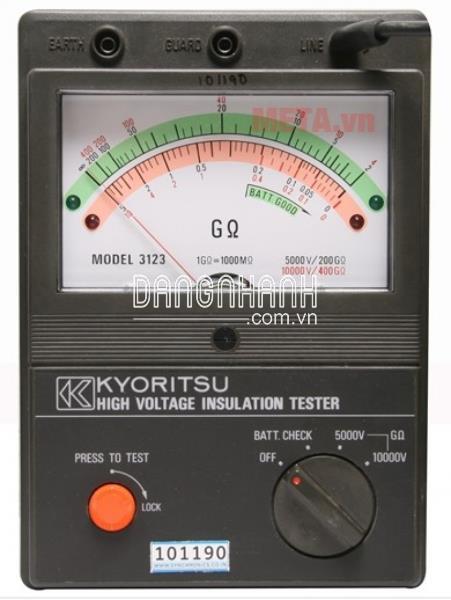 Đồng hồ đo điện trở cách điện, (Mêgôm mét), Kyoritsu 3123A