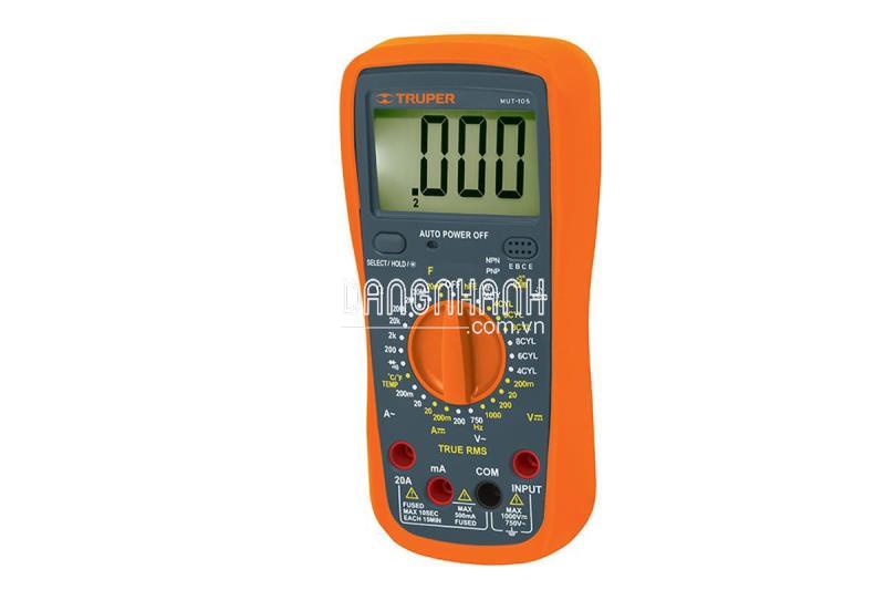 Đồng hồ đo dòng điện 1000 volt Truper MUT-105