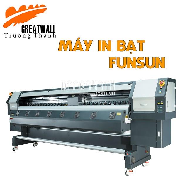 máy in bạt FUNSUN sử dung đầu phun Konika 512i