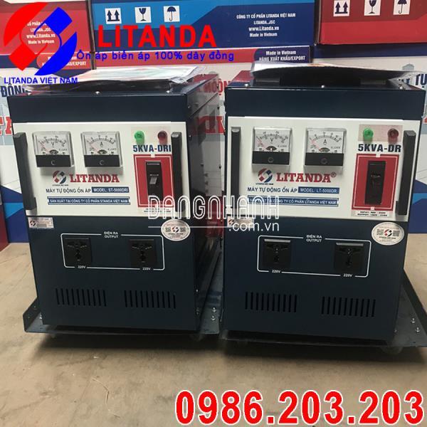 Ổn Áp Litanda 5KVA-DR Dải 90V NEW 2021 Dây Đồng Chính Hãng