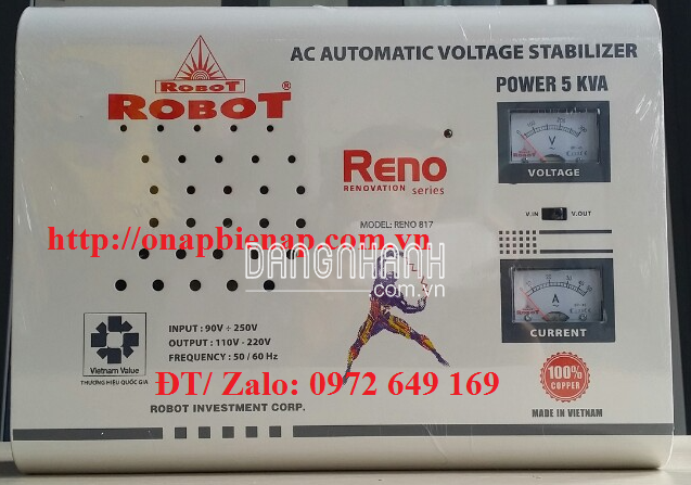 ỔN ÁP TREO TƯỜNG ROBOT 5KVA (90V-250V)