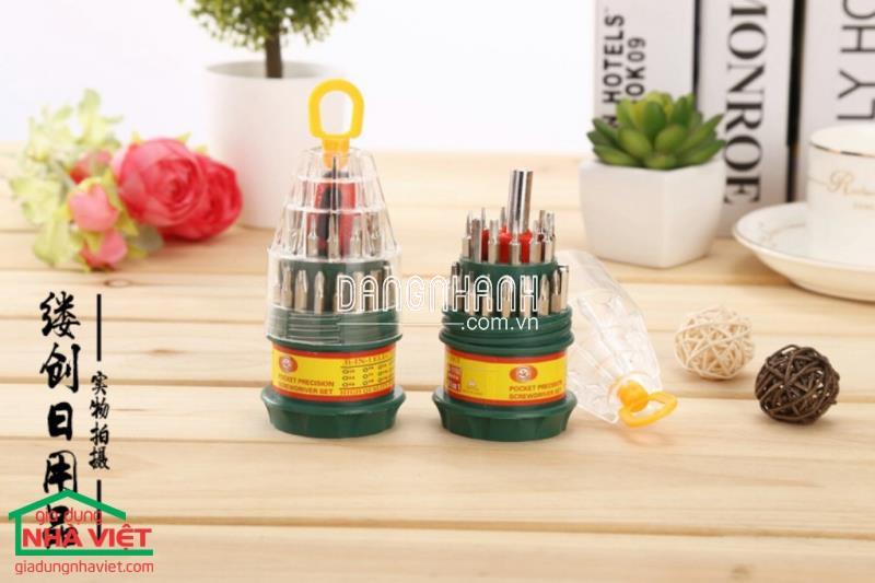 Bộ vít đa năng 31 món màu xanh