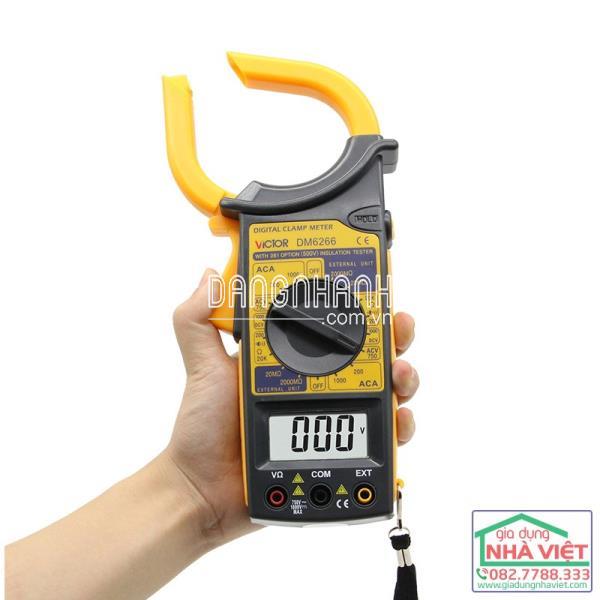 Đồng hồ vạn năng điện tử kiêm Ampe kìm cầm tay DM6266