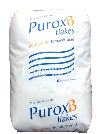 Acid benzoic C6H5COOH 98%, Trung Quốc, 25kg/bao