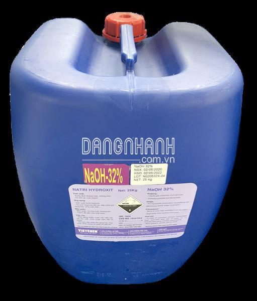 Xút lỏng NaOH 20% - 50%, Việt Nam, 25kg/can