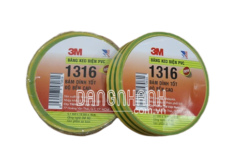 BĂNG KEO ĐIỆN PVC TEMFLEX 3M – XANH SỌC VÀNG