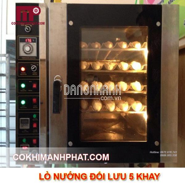 Lò nướng bánh mì đối lưu 5 khay điện gas