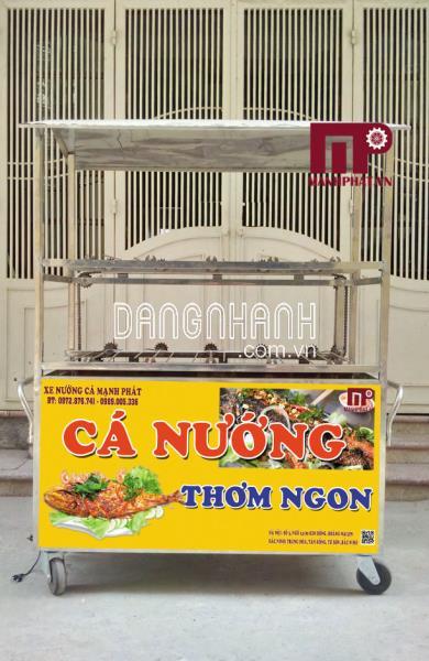 Xe nướng cá bằng than