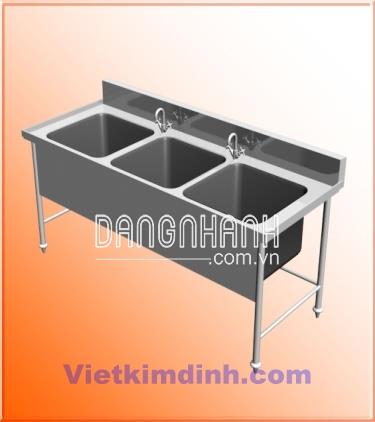   Bàn chậu rửa ba inox