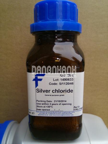 Silver chloride, extra pure, SLR. Fisher