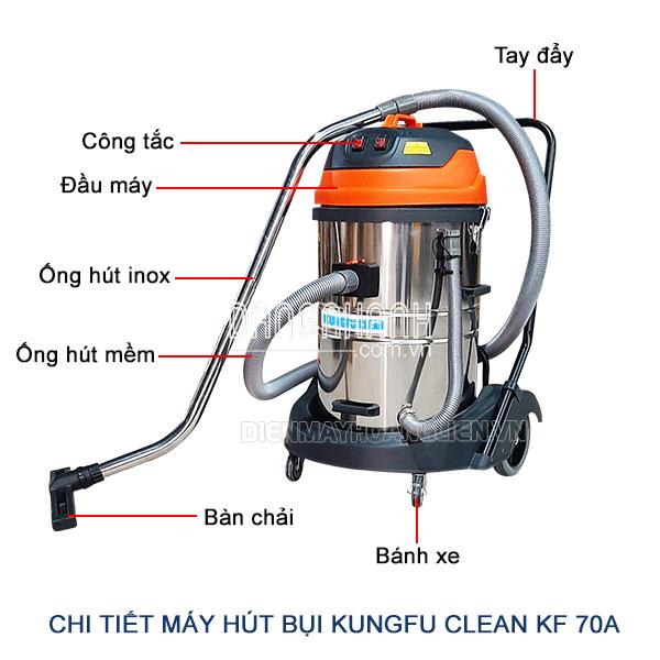 Máy hút bụi công suất lớn Kungfu Clean KF 70A