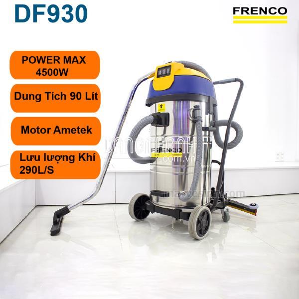 Máy hút bụi công suất lớn Frenco DF930