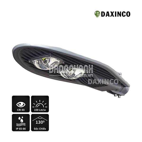 Đèn đường led 100W Daxinco kiểu chiếc lá