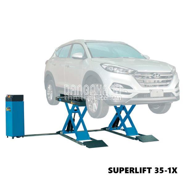 Cầu Nâng Bụng Gầm Xe Ô Tô Cắt Kéo HPA Superlift 35-1X Italy 3,5 Tấn