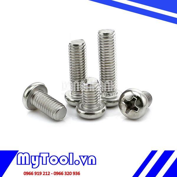 VÍT INOX PAKE ĐẦU TRÒN THÂN BU LÔNG: DIN 7985