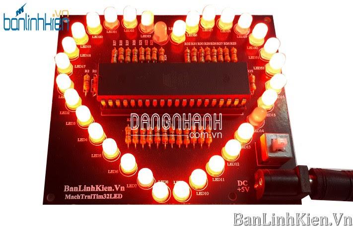 DIY Led Trái Tim 32 Led