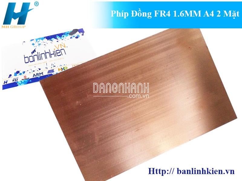 Phíp Đồng FR4 1.6MM A4 2 Mặt (Phíp Thủy Tinh)