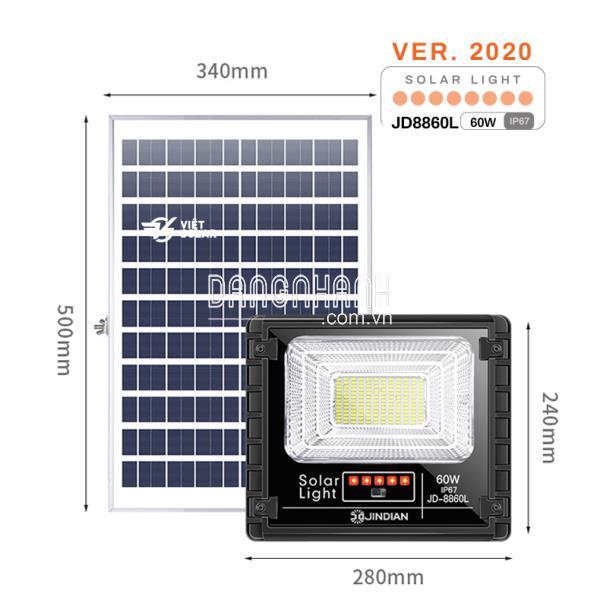 Đèn năng lượng mặt trời JD-8860L – 60w