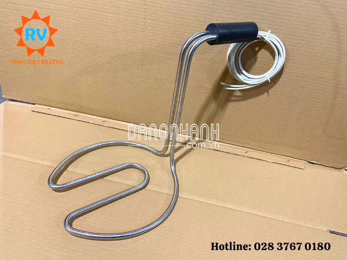 Điện Trở Đun Dầu Uốn Trái Tim Ø11*PN300 / 220V 4KW